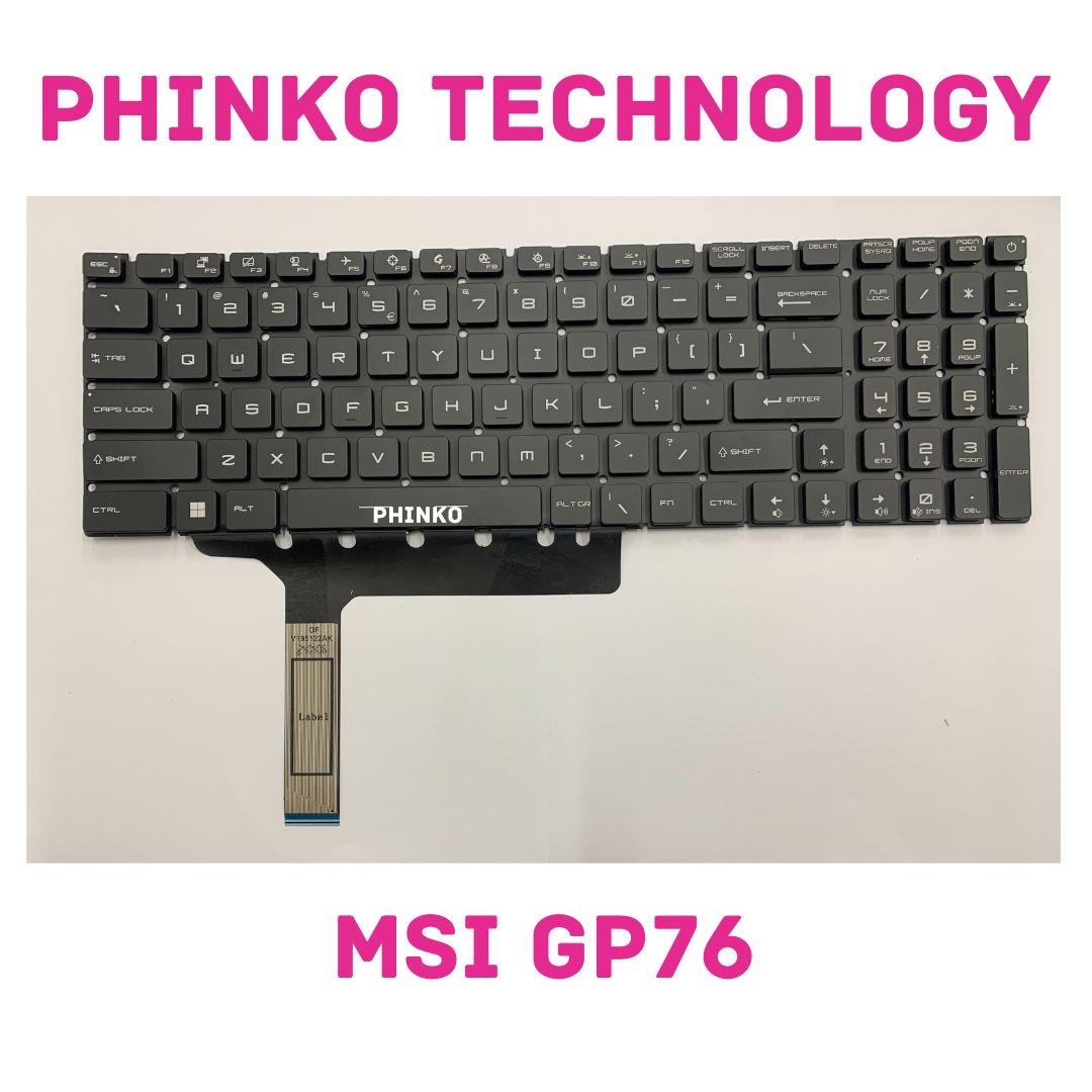 For MSI GP76 GL76 GE76 MS-17K3 MS-17K4 10UG Laptop Keyboard RGB Backlit