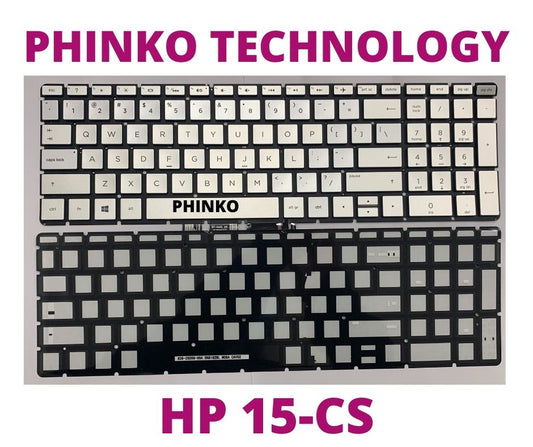 HP Pavilion Keyboard 15-cw 15-cs with Backlight silver