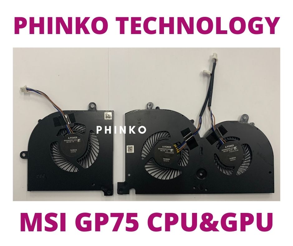 MSI GS75 GP75 MS-17G1 MS-17G2 CPU & GPU COOLING FAN