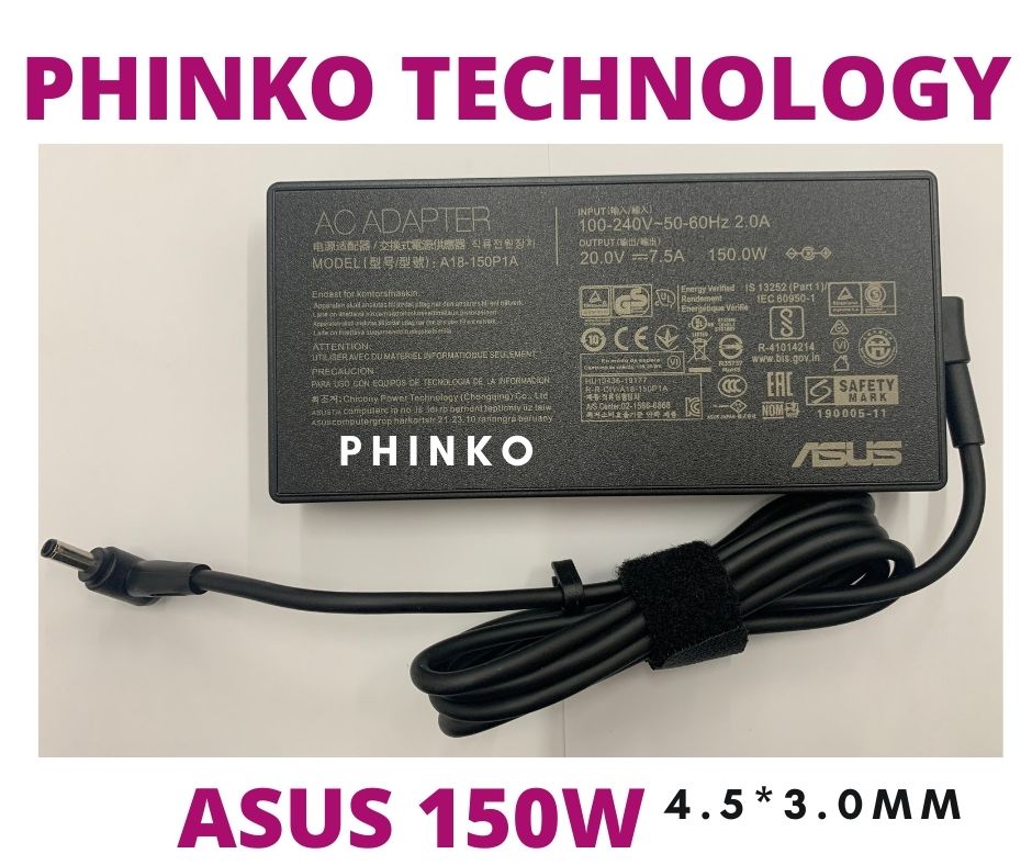 Genuine Original 150W Adapter Charger Asus 20V 7.5A 4.5*3.0mm
