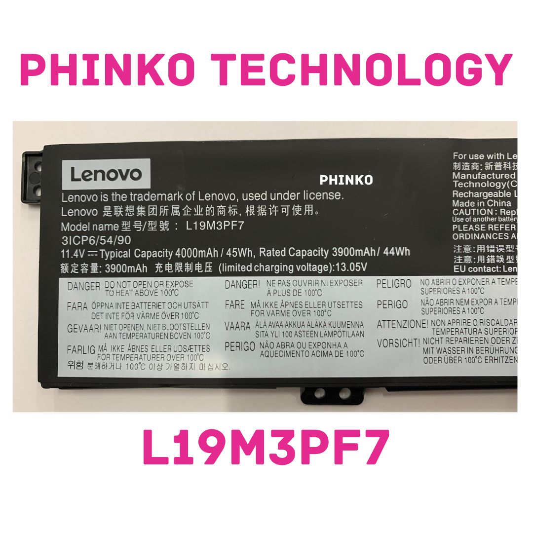 L19L3PF3 L19M3PF7 L19D3PF4 Laptop Battery For Lenovo Ideapad Creator 5-15IMH05