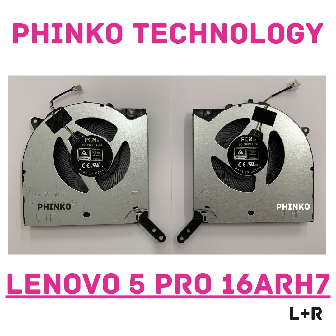 CPU GPU Cooling Fan Lenovo Legion 5 Pro 16ARH7 16ARH7H 16IAH7 16IAH7H L+R 12v