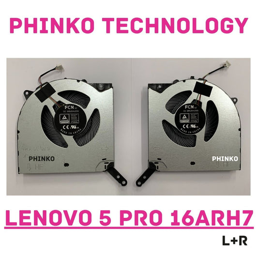 CPU GPU Cooling Fan Lenovo Legion 5 Pro 16ARH7 16ARH7H 16IAH7 16IAH7H L+R 12v