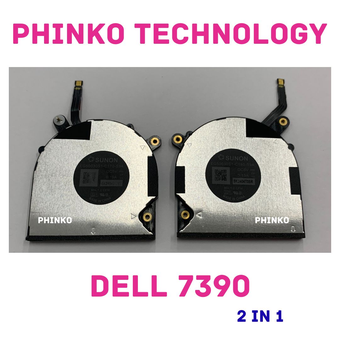 GPU CPU Cooling Fan Dell XPS 13 7390 9310 2-in-1 0VDFK8 P103G P103G001 P103G002