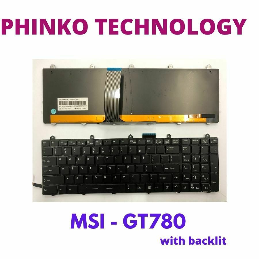 BRAND NEW Keyboard with Backlit for MSI GT60 GT70 GT780 GT783 GX780