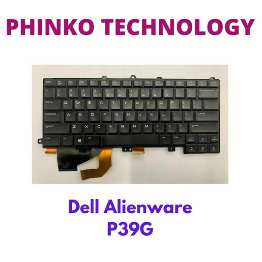 USED Black Keyboard Backlit For Dell Alienware 14X M14X R3 R4 P39G Series