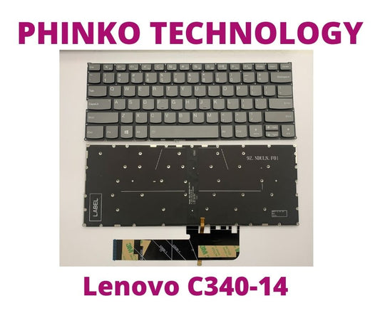 NEW Keyboard for Lenovo Ideapad C340-14 Yoga 530-14 w/ Backlight