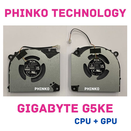 CPU+GPU Cooling Fan for Gigabyte G5 KE G5 KF G5KE G5KF RC55 Gaming Laptop