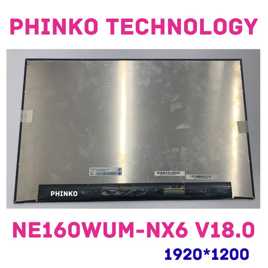 NE160WUM-NX6 V18.0 16" 1920x1200 Matrix LCD Screen 40 Pins IPS New Replacement