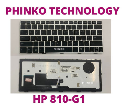 NEW Keyboard For HP EliteBook Revolve 810 G1 G2 G3 Laptop with Frame BACKLIT
