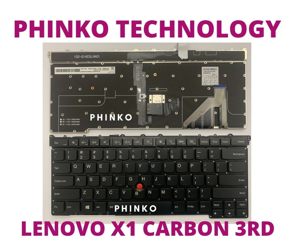 New for Lenovo ThinkPad X1 Carbon 3rd Gen 2015 US backlit keyboard (Type 20BT)