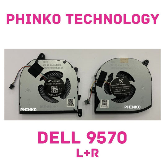 Fan CPU+GPU Cooling for Dell XPS 15-9570 P56F002 15-7590 P56F003 Precision 5540