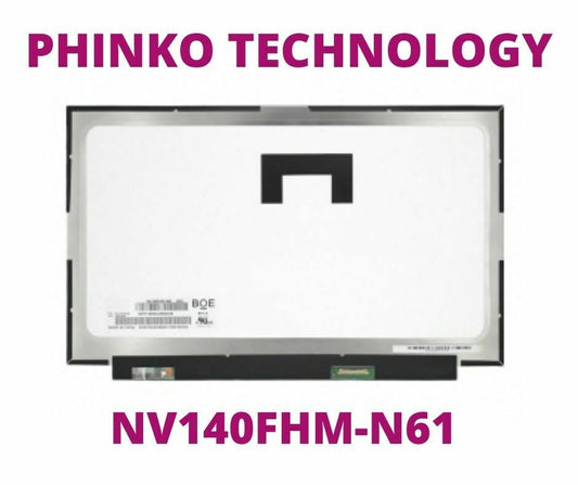 14.0" FHD LAPTOP LCD Screen exact NV140FHM-N61 V8.0 FRU 00NY436 P/N SD10K93482