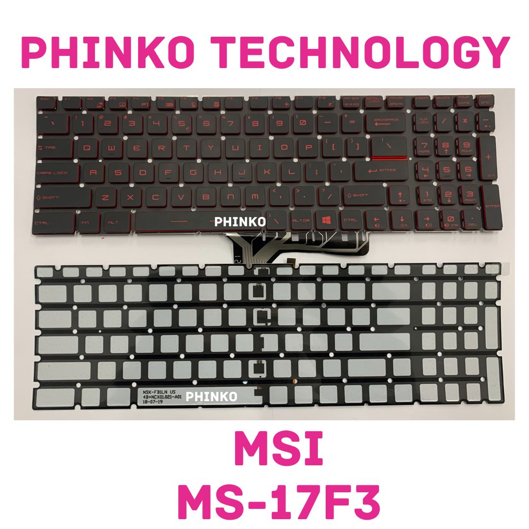 Keyboard For MSI MS-17E7 MS-17F1 MS-17F2 MS-17F3 MS-17F4 V143422KK1 Red Backlit