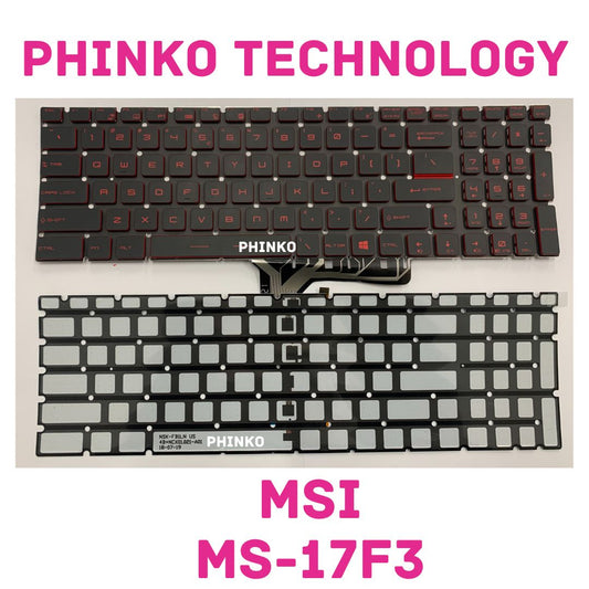 Keyboard For MSI MS-17E7 MS-17F1 MS-17F2 MS-17F3 MS-17F4 V143422KK1 Red Backlit