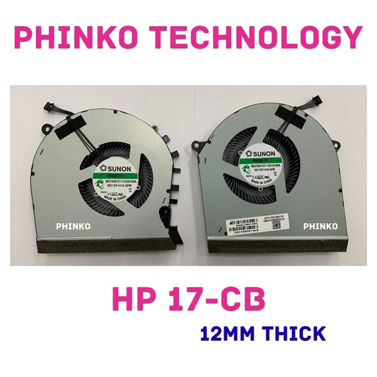 CPU GPU Cooling Fan For HP OMEN 17-CB 17-CB0030NR 17-CB0070NR 17T-CB0000 GTX2060