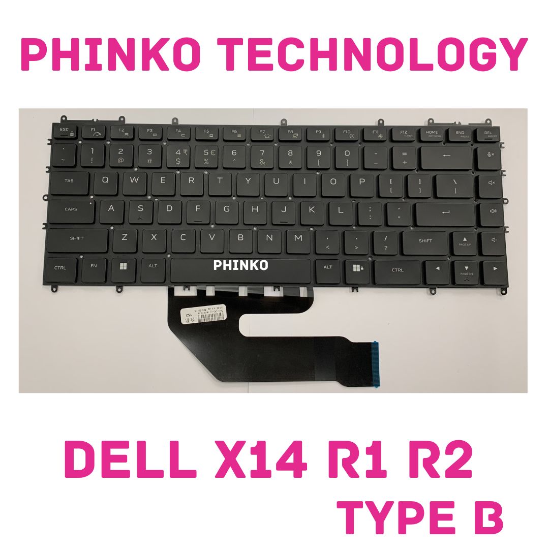Dell Alienware X14 R1 R2 / Alienware X17 R1 R2 Laptop Keyboard US Backlit TYPE:B