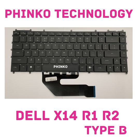 Dell Alienware X14 R1 R2 / Alienware X17 R1 R2 Laptop Keyboard US Backlit TYPE:B