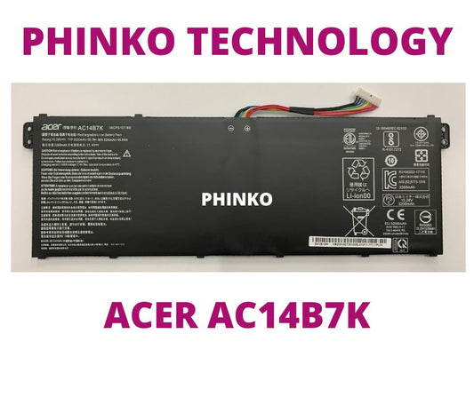 AC14B7K Acer Battery AC14B3K AC14B8K AC14B18K AP14B8K 15.2V 48Wh