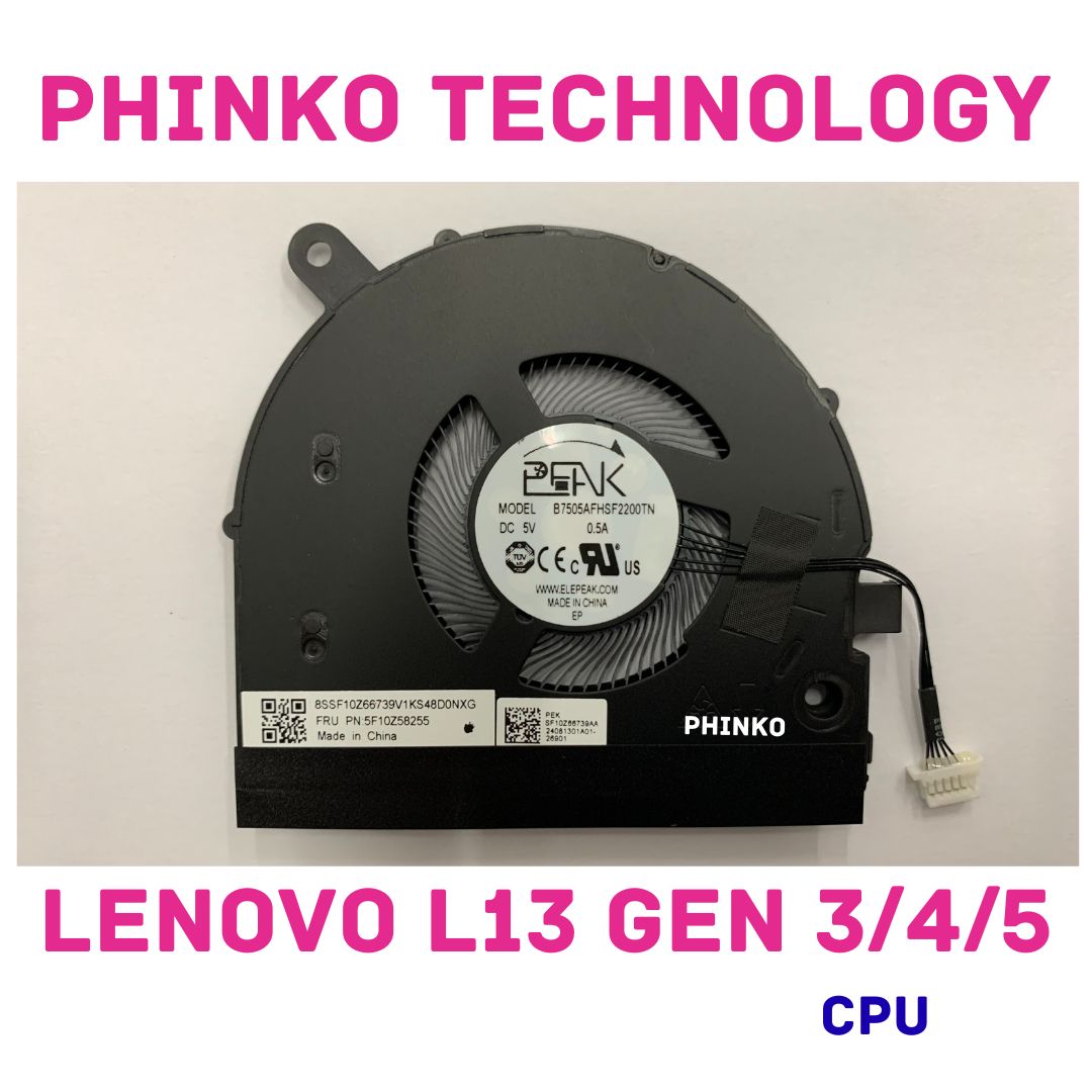 Fan CPU Cooling for Lenovo ThinkPad L13 & L13 Yoga Gen 3 Gen 4 Gen 5 L