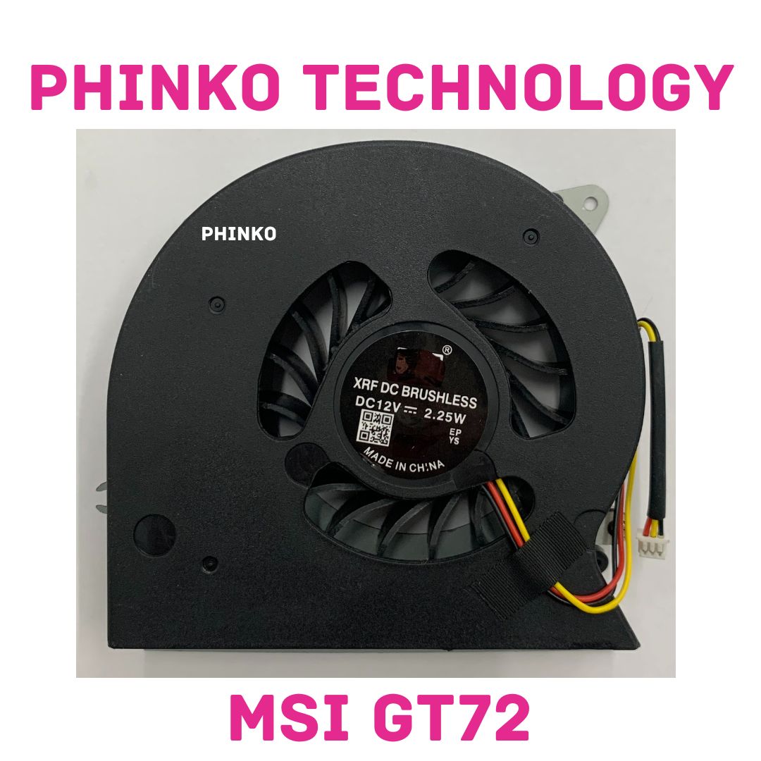 CPU GPU Cooling Fan for MSI GT72 GT72S GT72VR MS-1781 MS-1782 0.65A 12V