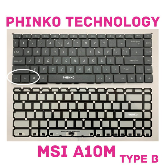 New MSI Modern 15 A10M A10RAS A10RBS MS-1551 Keyboard US Black Backlit TYPE B