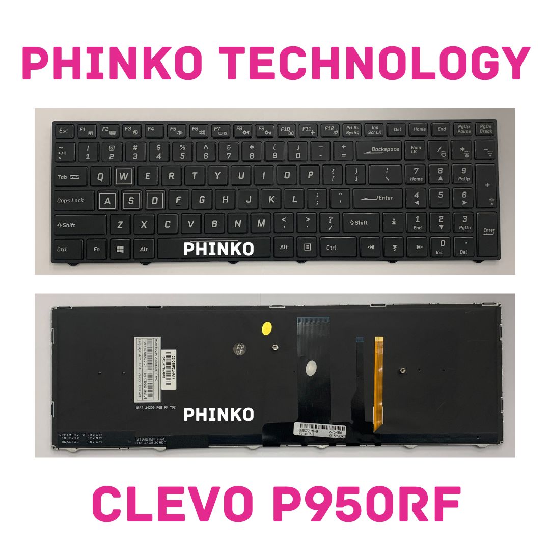 New Clevo P950RF P960RC P960RD P960RF P960EN P960RN Keyboard US Black W/ Backlit