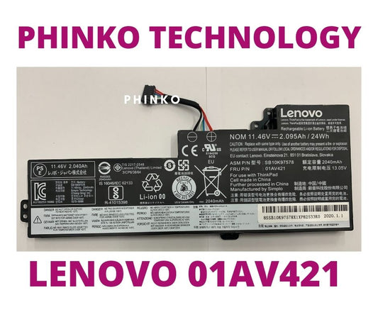 Original 01AV421 01AV419 Battery for Lenovo ThinkPad T470 T480 Series