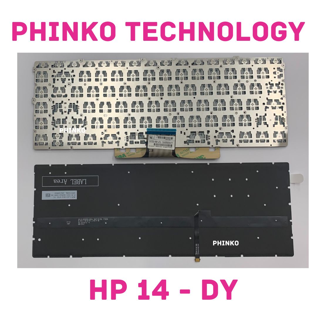 Keyboard US For HP Pavilion X360 14-DV 14-DW 14-DY 14-EK 14-EC Silver Backlit
