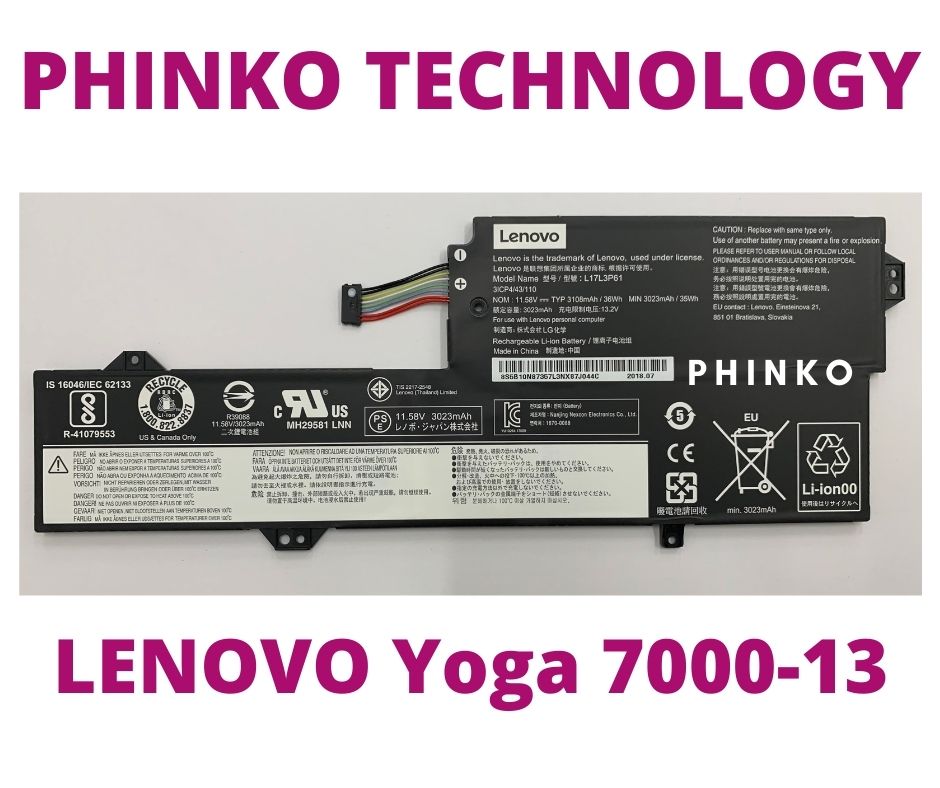 Battery for Lenovo Yoga 320-11 520-12 720-12IKB 7000-13 L17L3P61 L17M3P61