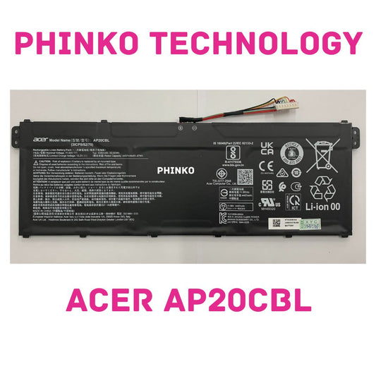 AP20CBL Acer Battery 11.55V 4590Mah 5300Wh 3S1P Aspire 5 A515-46-R14K