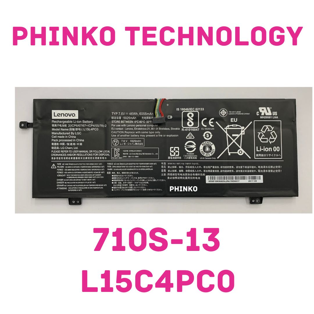 NEW Original L15M6PC0 Battery for LENOVO Ideapad 710S-13IKB L15M4PC0 L15L4PC0