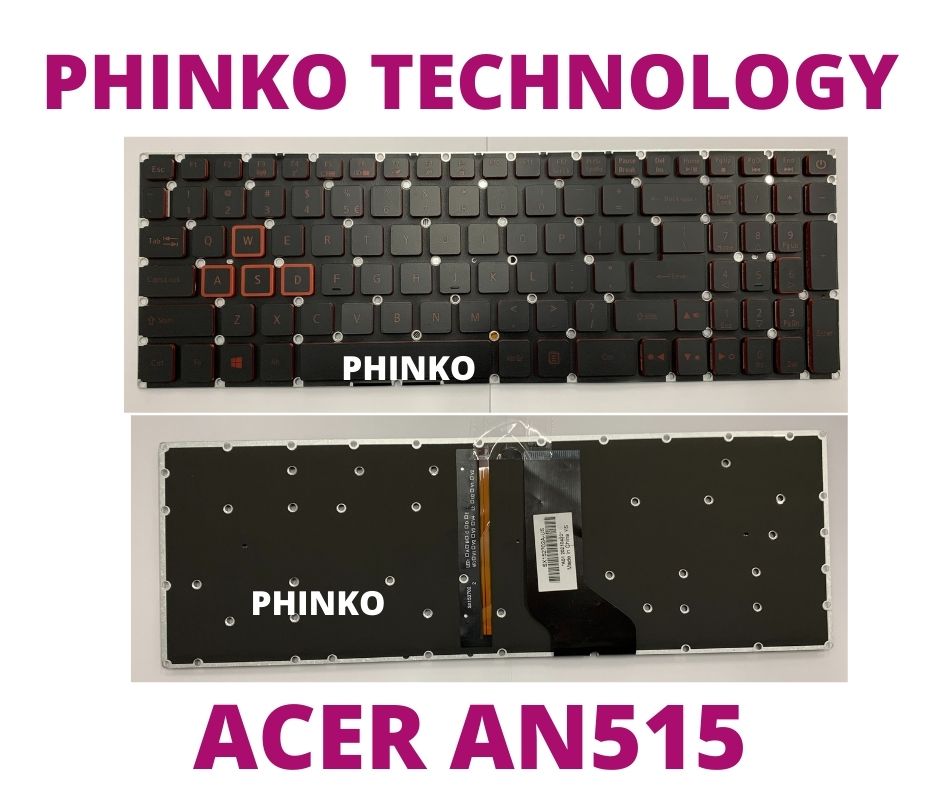 Keyboard for Acer 3 Nitro 5 AN515-42 AN515-53 AN515-52 with Red Backlight