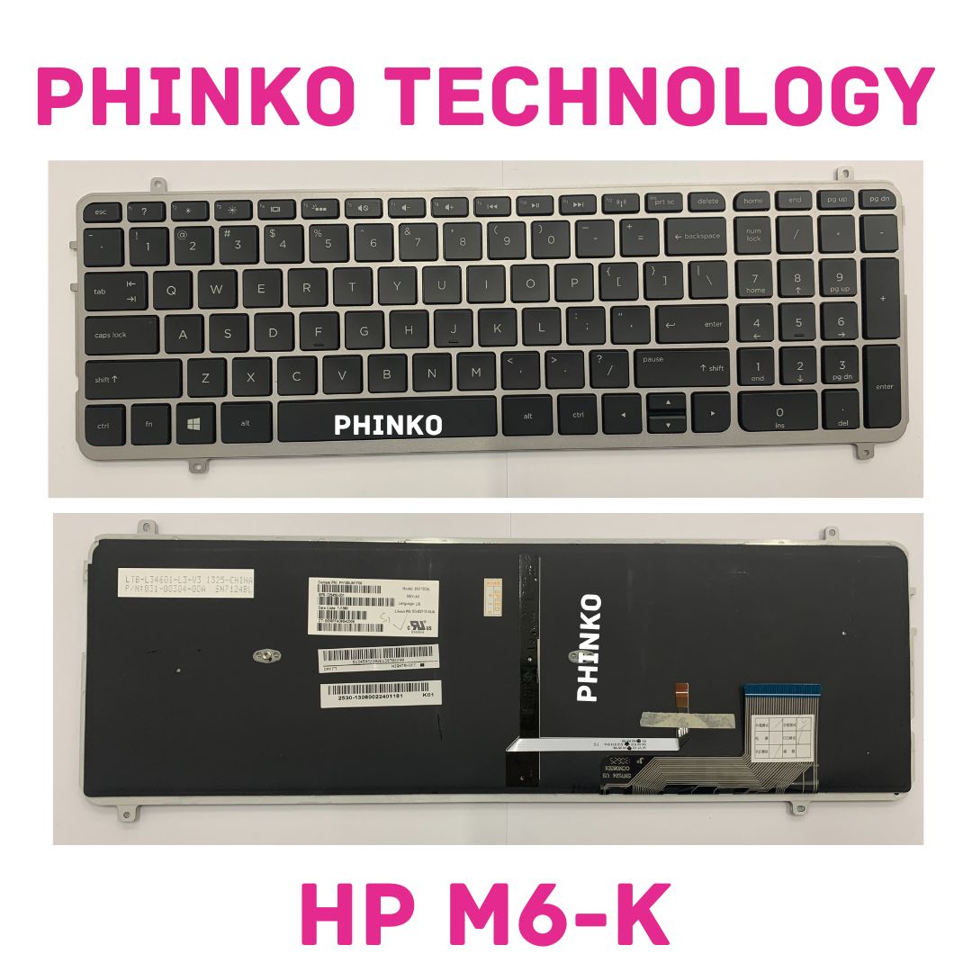 NEW HP Pavilion M6  Envy M6 M6-1000 M6-2000 Keyboard US Black With Backlit FRAME