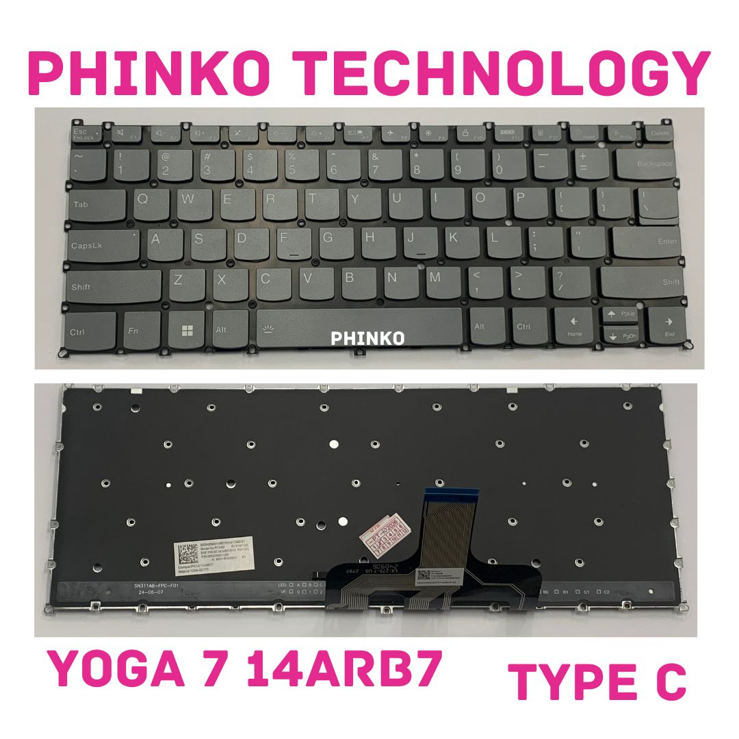 NEW Lenovo Yoga 7 14ARB7 14IAL7 Slim 7 ProX 14ARH7 14IAH7 Keyboard US Backlit