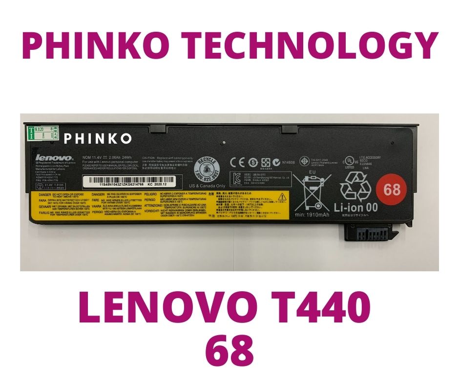 Batterie Pour Lenovo ThinkPad T450 T460 68+ 10.8V 5200mAh - Neuve
