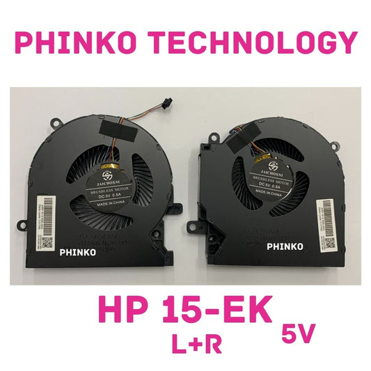 One Pair CPU GPU Cooling Fan For HP OMEN 6 15-EK 5V