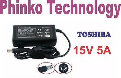 NEW AC Adapter Charger for TOSHIBA Portege A600, R600, 15V 5A