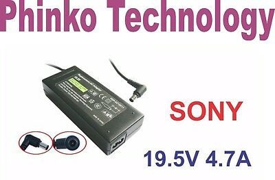 New Charger for SONY VGP-AC19V12 Laptop VAIO 19.5V 4.7A PCG-F VGN-CR VGP-AC19V10