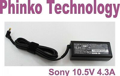NEW Sony VAIO Genuine Original Adapter Charger 10.5V 4.3A 45W 4.8x1.7mm