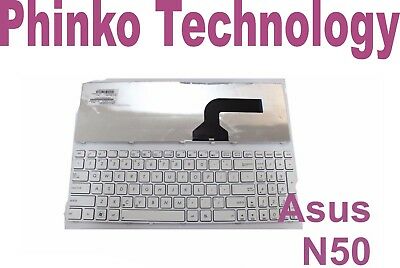 BRAND New Keyboard For ASUS N50 N50V A53E-XE2 A53E-XN1 Series White with Frame