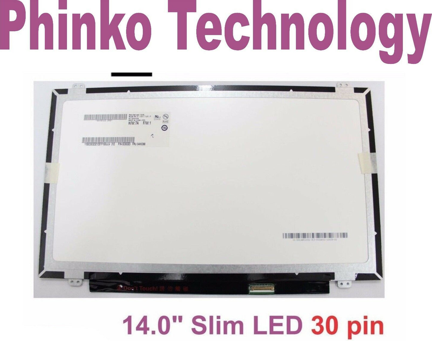 14.0" Slim LED Screen LTN140AT30 LP140WH2 TP S1 , 30pins