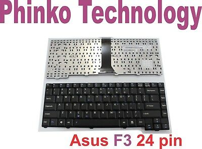 Brand New Keyboard for Asus F2 F3 F9 F3Jc F3Jm F3Jp Laptop US 24 Pins Connector