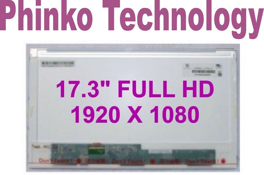 17.3" LED Screen Full HD, LP173WF1 N173HGE-L11, B173HW02 v.1, B173hw01 v.4 40pin