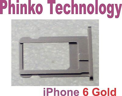 NEW iPhone 6 Gold Nano SIM Card Tray Replacement