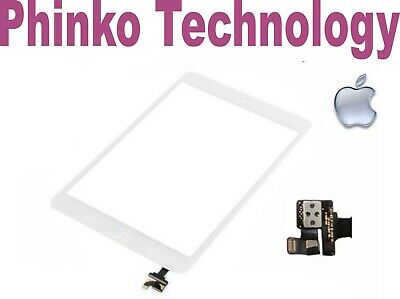 Apple iPad Mini 1 and 2 White Digitizer Front Touch Replacement Screen IC Chip