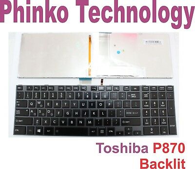 NEW Keyboard For Toshiba Satellite P870 P875 Backlit US Tested