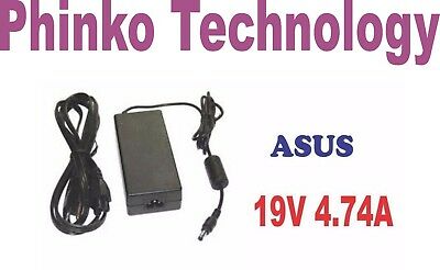 NEW ASUS Pro31F Pro31j Pro31P Adapter Charger, 19V 4.74A + POWER CORD
