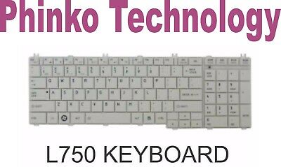 NEW Keyboard for Toshiba Satellite L755 L755D L750 L750D White