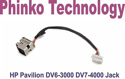 New DC power jack for HP Pavilion DV6-3000 DV6T-3000 DV7-4000 Free shipping